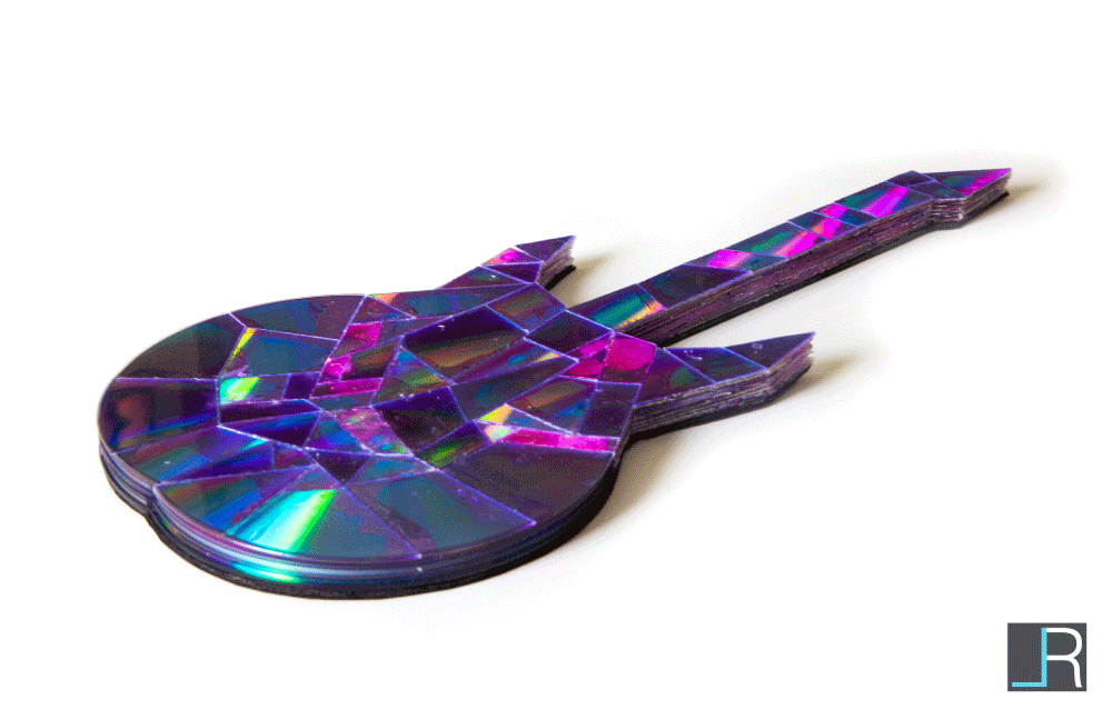 CD Guitar Sculpture (Angle 2)