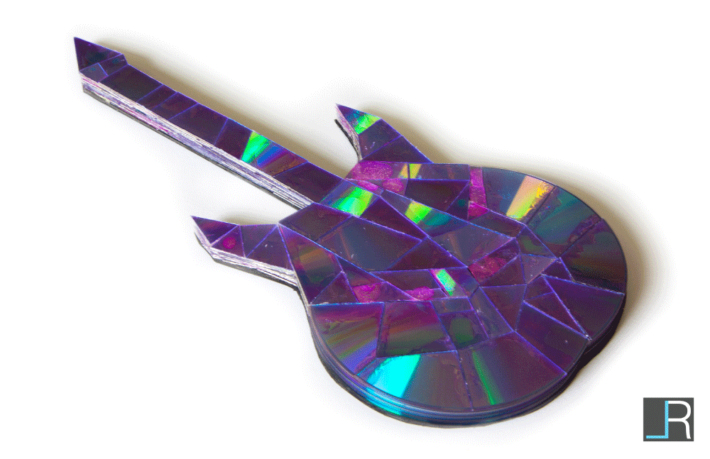 CD Guitar Sculpture (Angle 6)