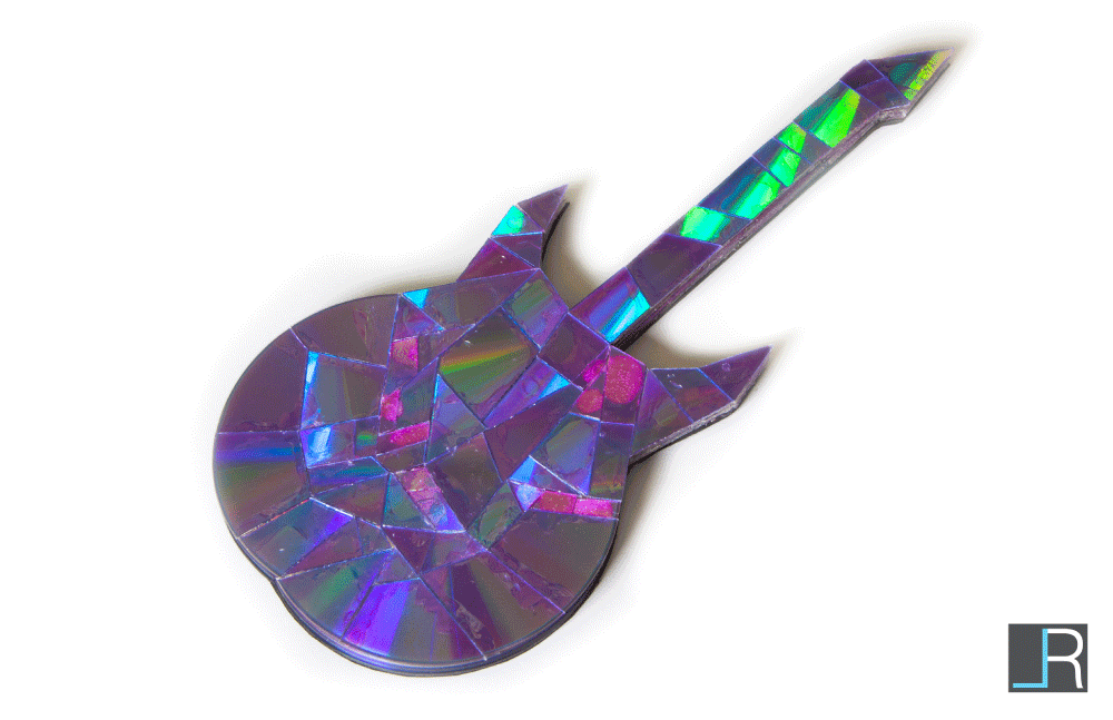 CD Guitar Sculpture (Angle 7)