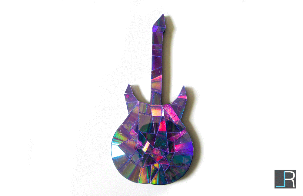 CD Guitar Sculpture (Angle 8)