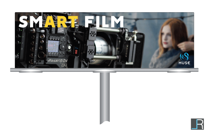 Muse Billboard Ad: Smart Film messaging with a film production image